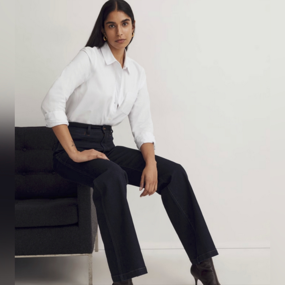 Madewell 11" High-Rise Flare Jeans in Insley Wash